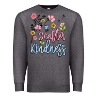 Charcoal Heather scatter kindness Premium Sweatshirt - MaliasSmallBusiness
