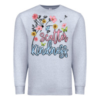 Heather Grey scatter kindness Premium Sweatshirt - MaliasSmallBusiness