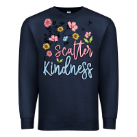 Navy scatter kindness Premium Sweatshirt - MaliasSmallBusiness