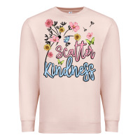Pale Pink scatter kindness Premium Sweatshirt - MaliasSmallBusiness