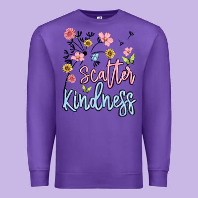 Scatter Kindness Premium Sweatshirt Designed By Maliassmallbusiness