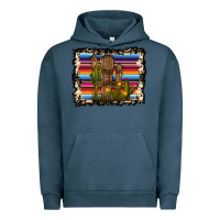 Pigment Midnight Navy Serape Cactus Urban Hoodie - Bettercallsaul