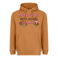 Meerkat drink coffee read books be happy Heavyweight Hoodie - MaliasSmallBusiness