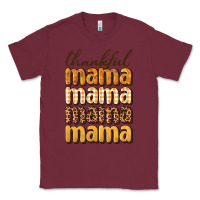 Burgundy thankful mama Classic Tee - BundleAndBundleShop