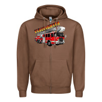 Chestnut firefighter fire truck Zipper Hoodie - Artiststas