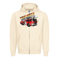 Sandshell firefighter fire truck Zipper Hoodie - Artiststas