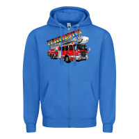 True Royal firefighter fire truck Zipper Hoodie - Artiststas