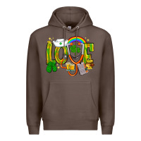 Coffee St. Patrick's Love Nurse Premium Hoodie - BundleAndBundleShop