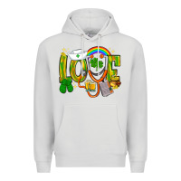 Dove Grey St. Patrick's Love Nurse Premium Hoodie - BundleAndBundleShop