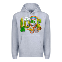 Heather Grey St. Patrick's Love Nurse Premium Hoodie - BundleAndBundleShop