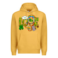 Mustard St. Patrick's Love Nurse Premium Hoodie - BundleAndBundleShop