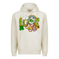 Oatmeal Heather St. Patrick's Love Nurse Premium Hoodie - BundleAndBundleShop