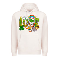 Pale Pink St. Patrick's Love Nurse Premium Hoodie - BundleAndBundleShop