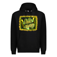 Black just lucky Premium Hoodie - AdoDesignShop