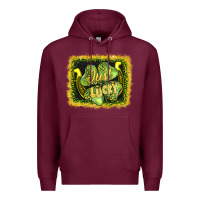Burgundy just lucky Premium Hoodie - AdoDesignShop