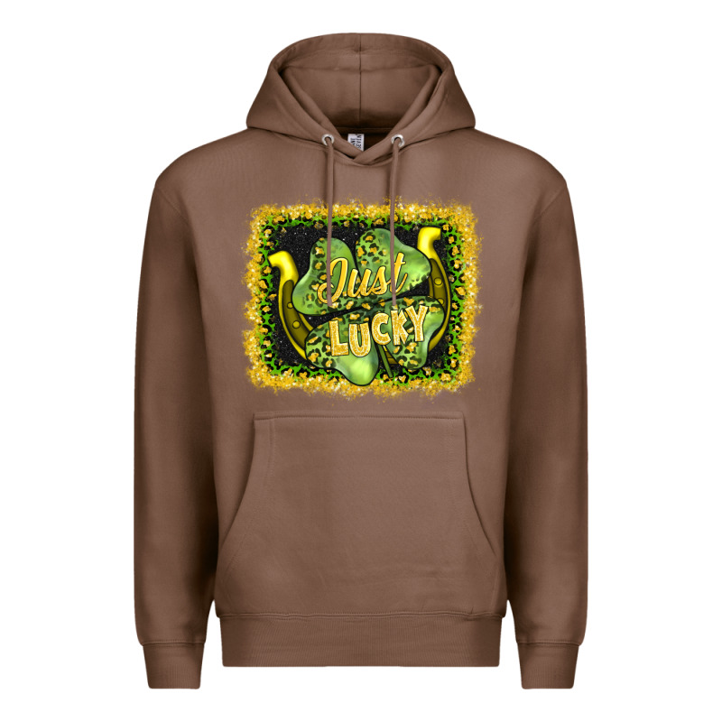 Just Lucky Premium Hoodie by AdoDesignShop | Teevron