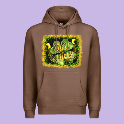 Just Lucky Premium Hoodie Designed By Adodesignshop