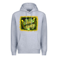 Heather Grey just lucky Premium Hoodie - AdoDesignShop