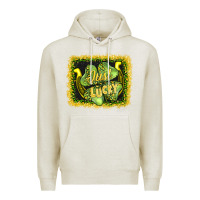 Oatmeal Heather just lucky Premium Hoodie - AdoDesignShop