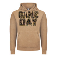 Vintage Coffee game day leopard Vintage Hoodie - Zillion Design Studio