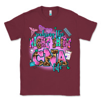 Burgundy rocking the night shift cna life Classic Tee - AdoDesignShop