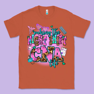 Rocking The Night Shift Cna Life Classic Tee Designed By Adodesignshop