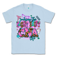 Dusty Blue rocking the night shift cna life Classic Tee - AdoDesignShop