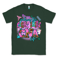 Sports Green rocking the night shift cna life Classic Tee - AdoDesignShop