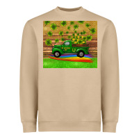 Mushroom st patricks day truck shamrock with rainbow tumbler Heavyweight Sweatshirt - RanaPortraitStore