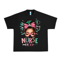Black afro messy bun nurse life Urban Heavy Tee - texasbilliewilder