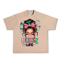 Burro afro messy bun nurse life Urban Heavy Tee - texasbilliewilder
