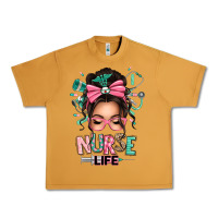 Peanut Butter afro messy bun nurse life Urban Heavy Tee - texasbilliewilder