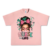 Salmon afro messy bun nurse life Urban Heavy Tee - texasbilliewilder