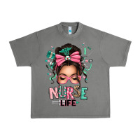 Tornado afro messy bun nurse life Urban Heavy Tee - texasbilliewilder