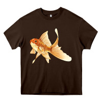 Chocolate Brown Goldfish Heavy Core Tee - LillyAllenDesigns