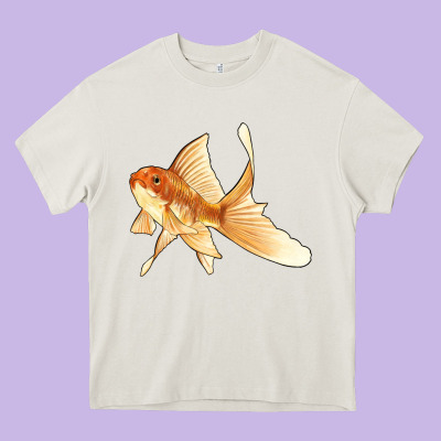 Goldfish Heavy Core Tee Designed By Lillyallendesigns