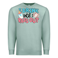 Seafoam i drink until i pass out baby Premium Sweatshirt - MaliasSmallBusiness