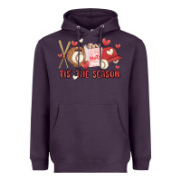 Plum tis the season baseball Heavyweight Hoodie - MaliasSmallBusiness