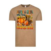 Just A Girl Who Loves Pumpkin Spice Vintage Tee | Teevron