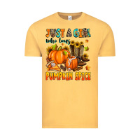 Vintage Mustard just a girl who loves pumpkin spice Vintage Tee - Zillion Design Studio