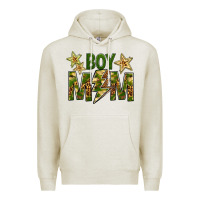 Oatmeal Heather Boy Mom Premium Hoodie - BundleAndBundleShop