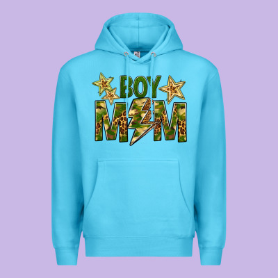 Boy Mom Premium Hoodie Designed By Bundleandbundleshop