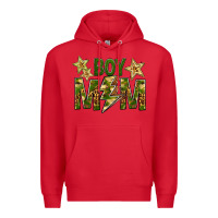 Red Boy Mom Premium Hoodie - BundleAndBundleShop