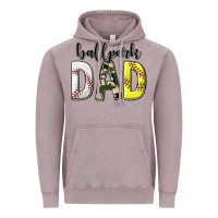Vintage Zinc ballpark dad with softball and baseball Vintage Hoodie - texasbilliewilder