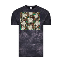 Cloud Black white Scottish calf Vintage Tee - BarkalooDesign