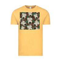 Vintage Mustard white Scottish calf Vintage Tee - BarkalooDesign