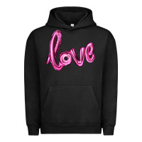 Pigment Black valentine's day love balloon Urban Hoodie - RanaPortraitStore