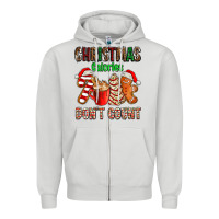 Christmas Calories Dont Count With  Christmas Tree Cake And Cookies Ad Zipper Hoodie | Teevron