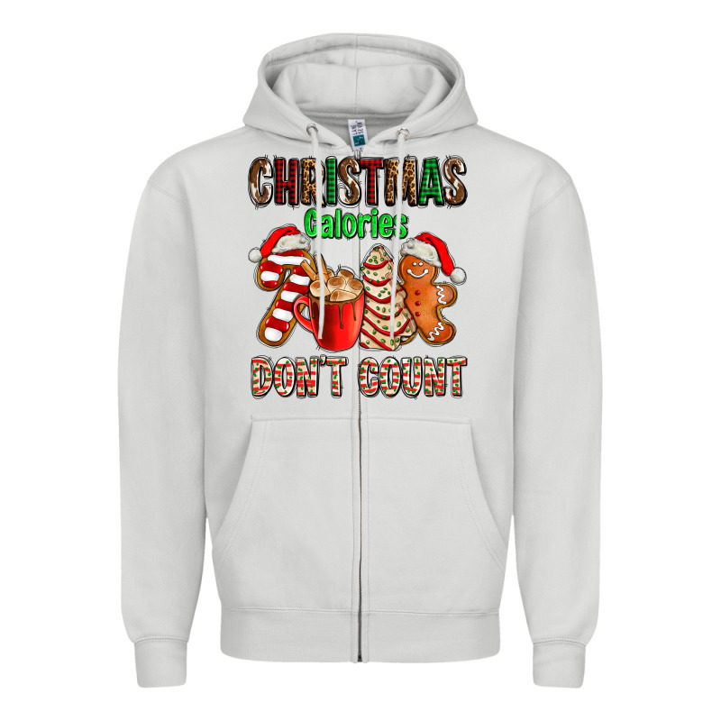 Christmas Calories Dont Count With  Christmas Tree Cake And Cookies Ad Zipper Hoodie by AdoDesignShop | Teevron