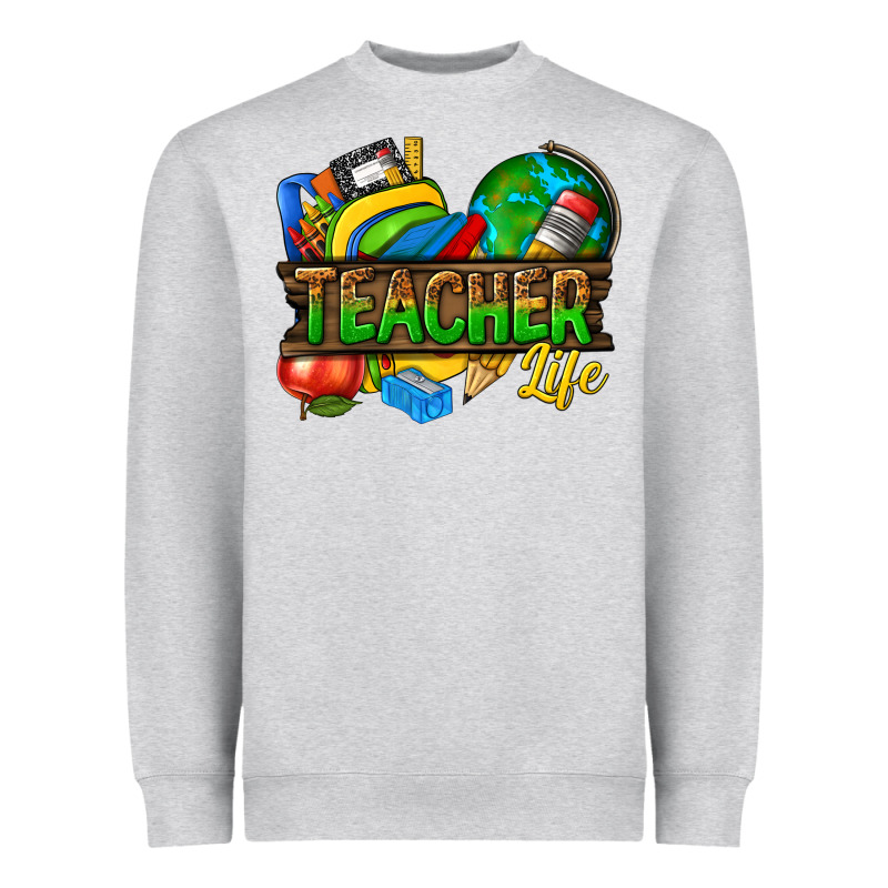 Teacher Life Heavyweight Sweatshirt by texasbilliewilder | Teevron